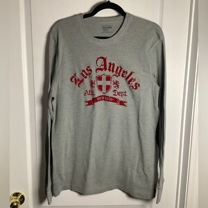 Old Navy Gray Men's Graphic long sleeve t-shirt